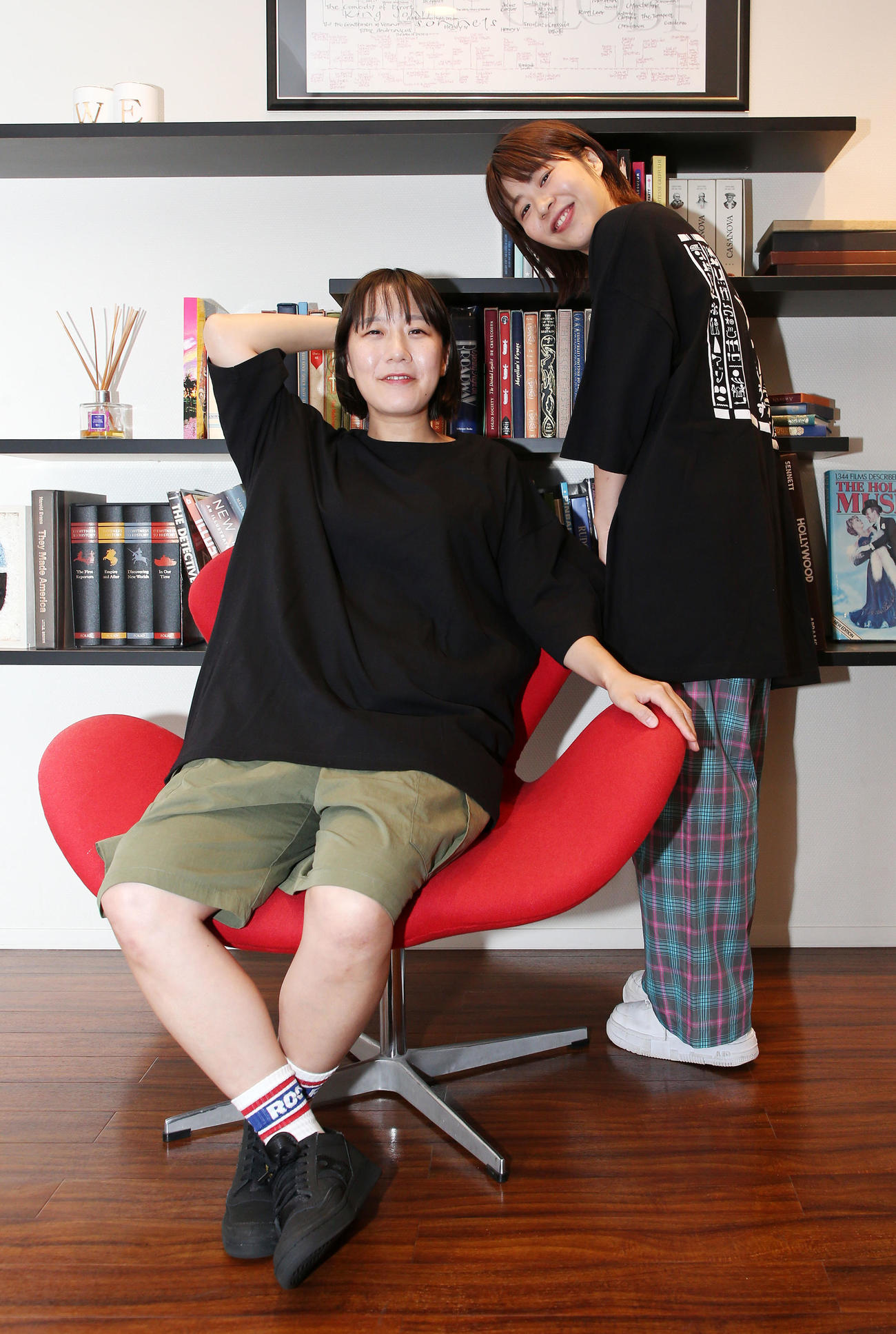 Aマッソ村上（左）と加納（2022年8月撮影）