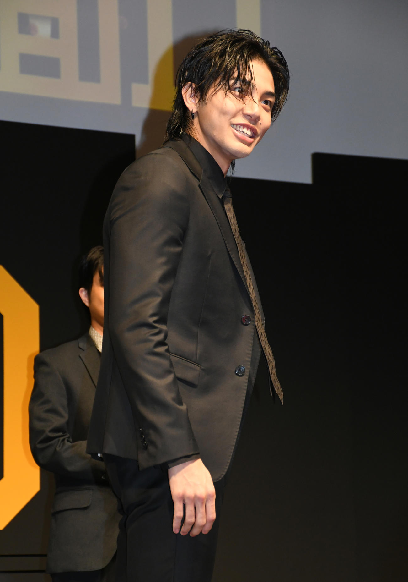 ABEMAドラマ「覆面D」配信決定プレミアイベントに出席したTHE RAMPAGE武知海青（撮影・大友陽平）