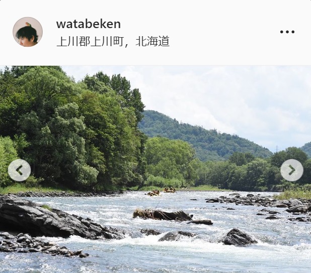 渡部建のインスタグラムより