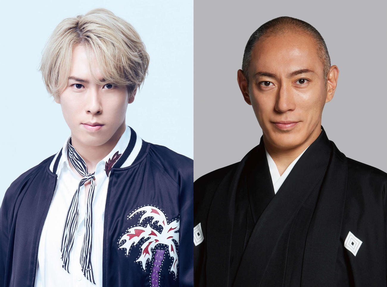 「SANEMORI」に出演するSnow Man宮舘涼太（左）13代目市川團十郎白猿を襲名する市川海老蔵