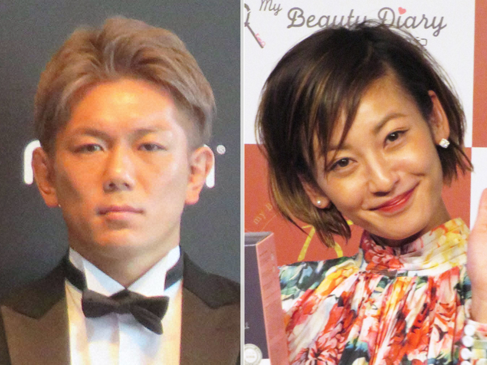 皇治（左）と西山茉希