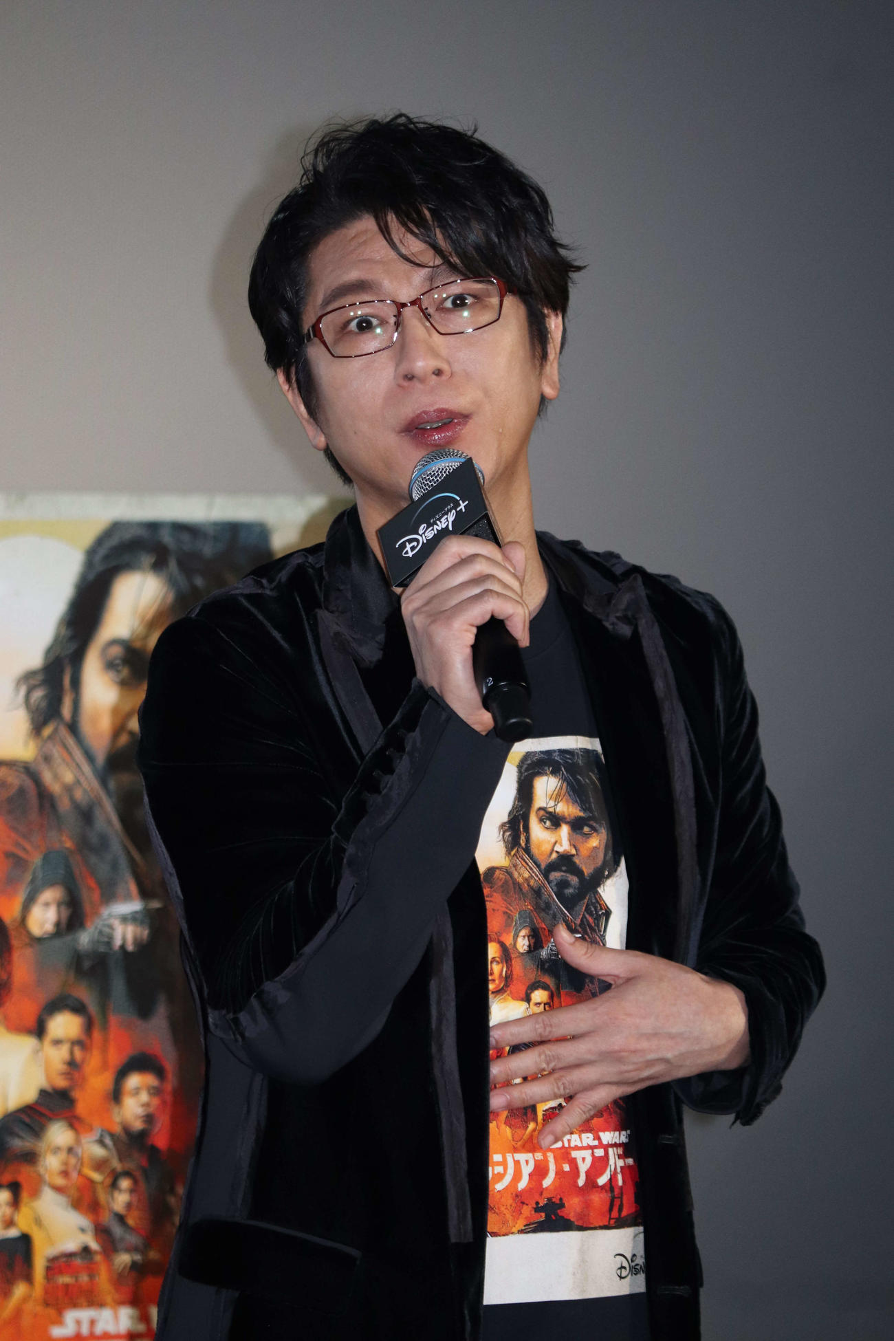 「キャシアン・アンドー」配信記念「ローグ・ワン／スター・ウォーズ・ストーリー」IMAX上映スペシャルトークイベントで熱弁する及川光博（撮影・加藤理沙）