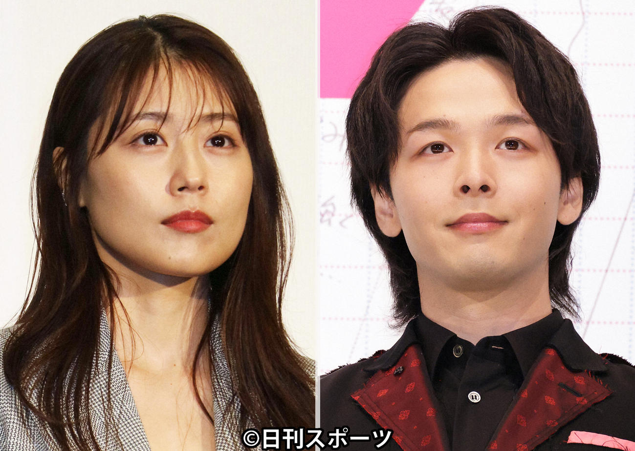 有村架純（左）と中村倫也