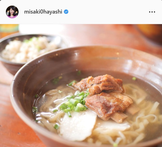 林美沙希アナウンサーのインスタグラムより