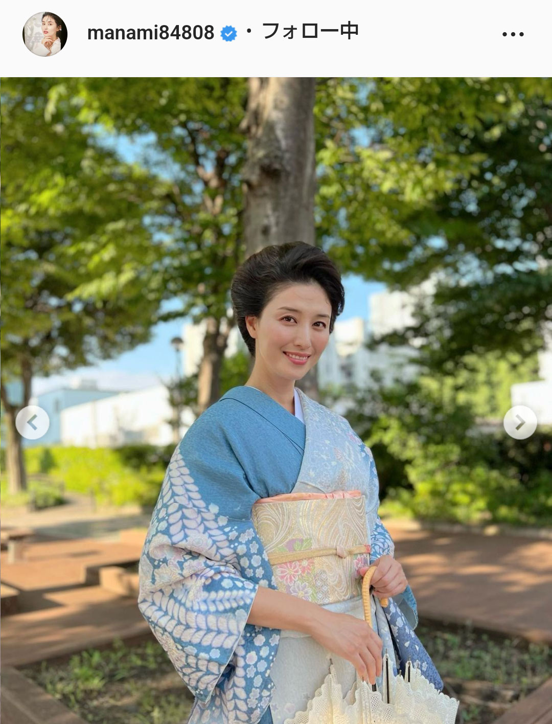 橋本マナミのインスタグラムより