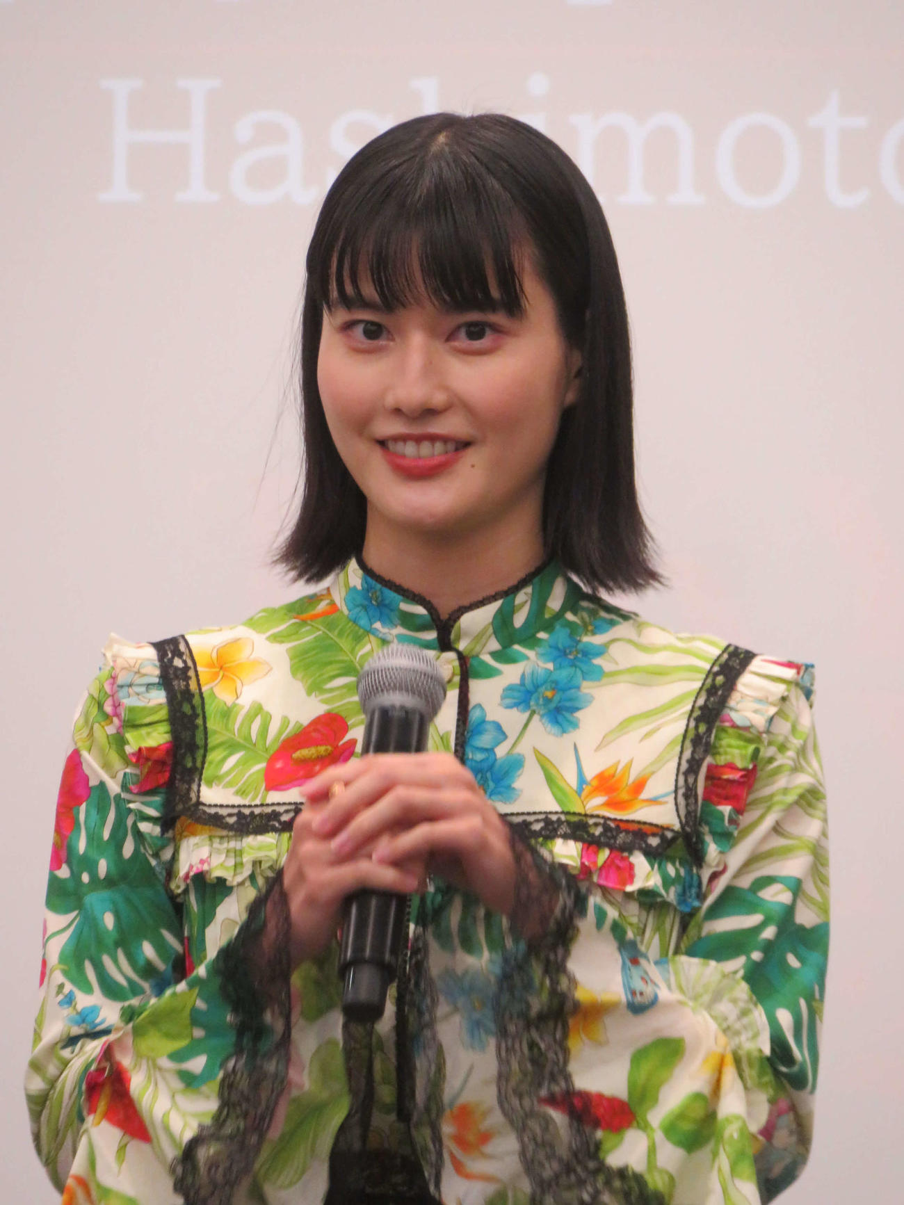 第35回東京国際映画祭ラインアップ発表記者会見に登壇した橋本愛（撮影・村上幸将）