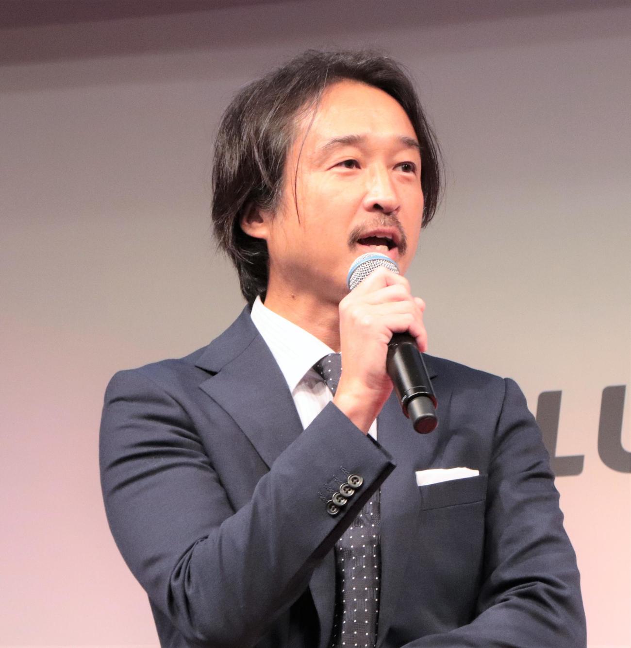 「第4回　Influencer’s EXPO 2022 A／W」のオープニングトークショーに登壇した、投資系YouTuber「ライオン兄さん」こと山口貴大氏（撮影・藤塚大輔）