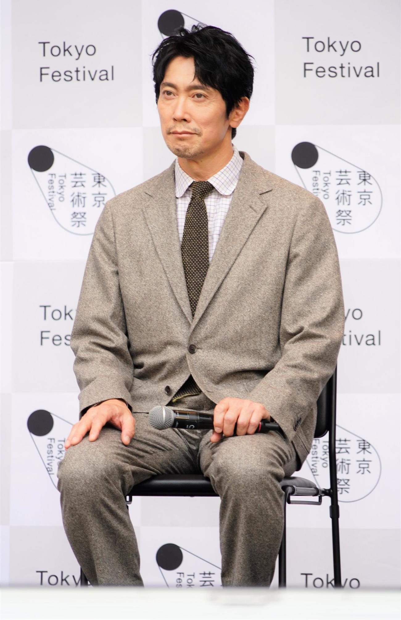 東京芸術祭2022オープニングイベントに出席した佐々木蔵之介（撮影・佐藤成）