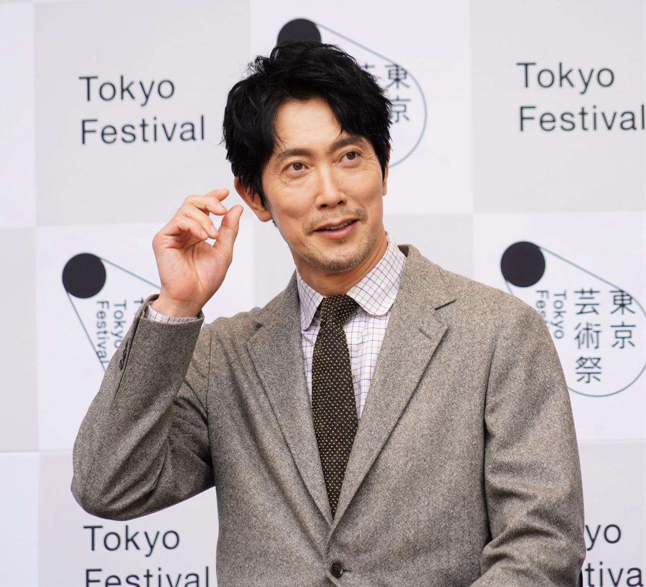 東京芸術祭2022オープニングイベントに出席した佐々木蔵之介（撮影・佐藤成）