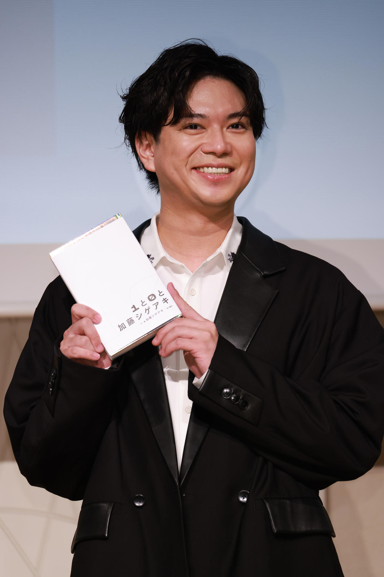「1と0と加藤シゲアキ」刊行記念イベントを行った加藤シゲアキ（撮影・中島郁夫）