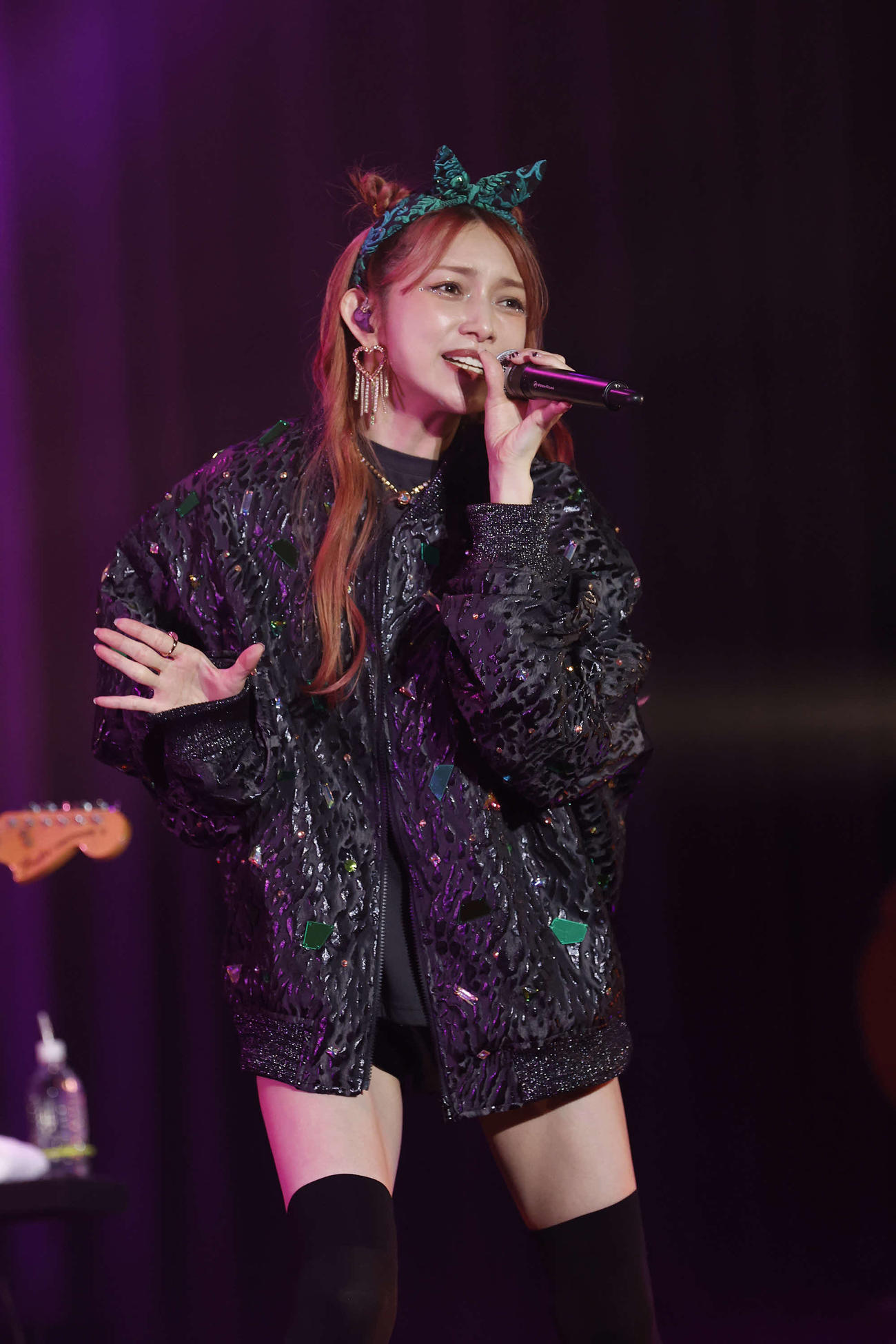 「後藤真希LIVE TOUR 2022『歌ってみた～Songs of You and Me！～』」の最終公演で熱唱する後藤真希