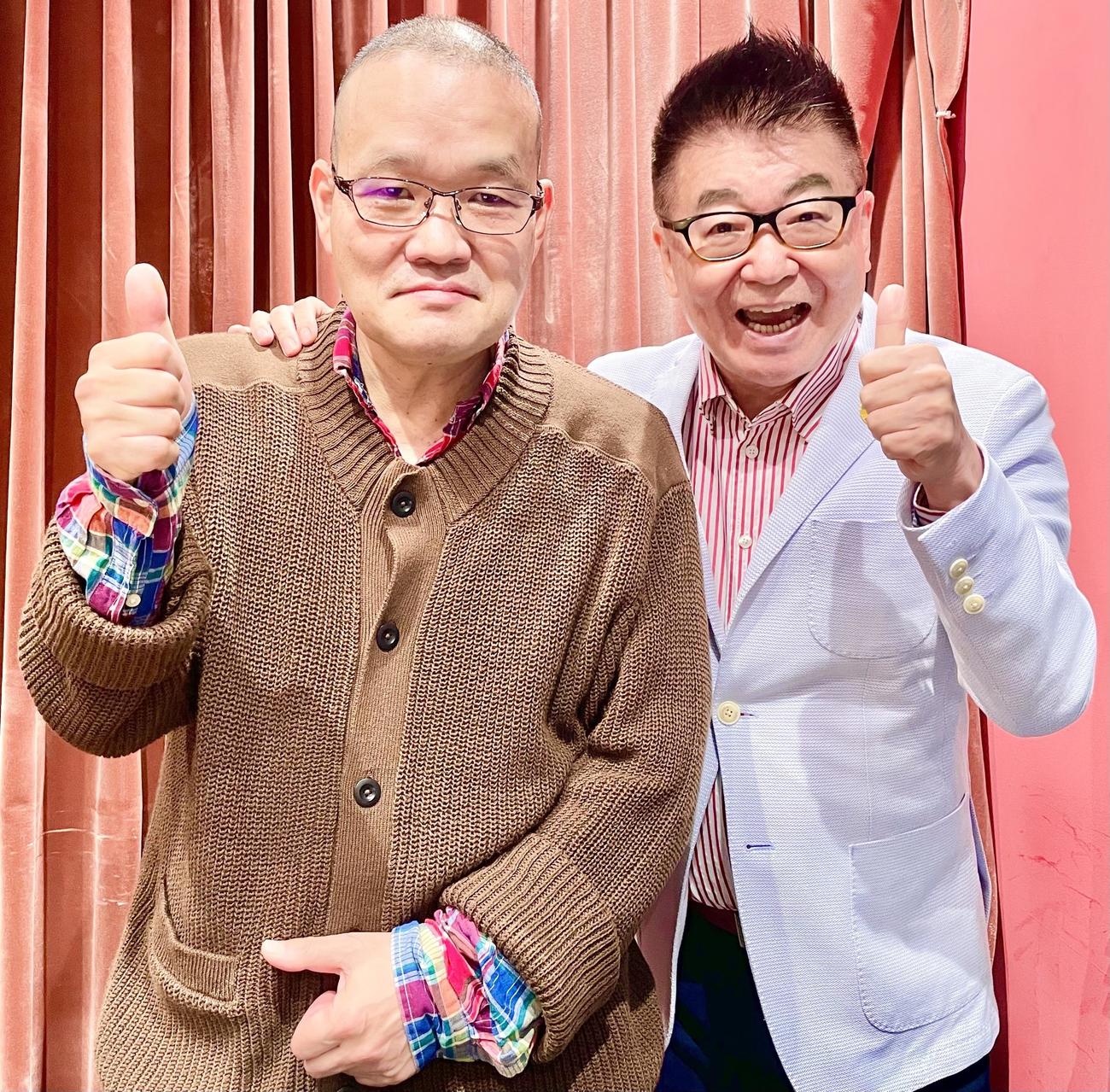 ジャパニーズホラーの巨匠・中田秀夫監督(左)と生島ヒロシ