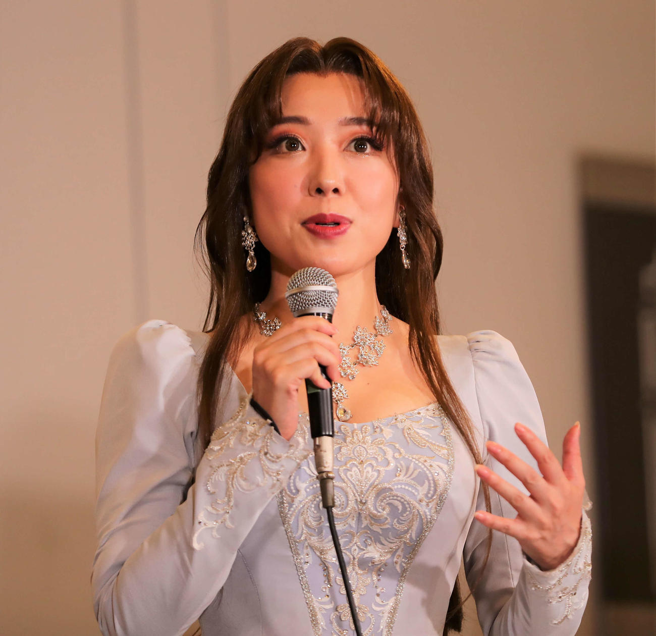 ミュージカル「フィスト・オブ・ノーススター～北斗の拳～」の取材会に出席した平原綾香（撮影・星夏穂）