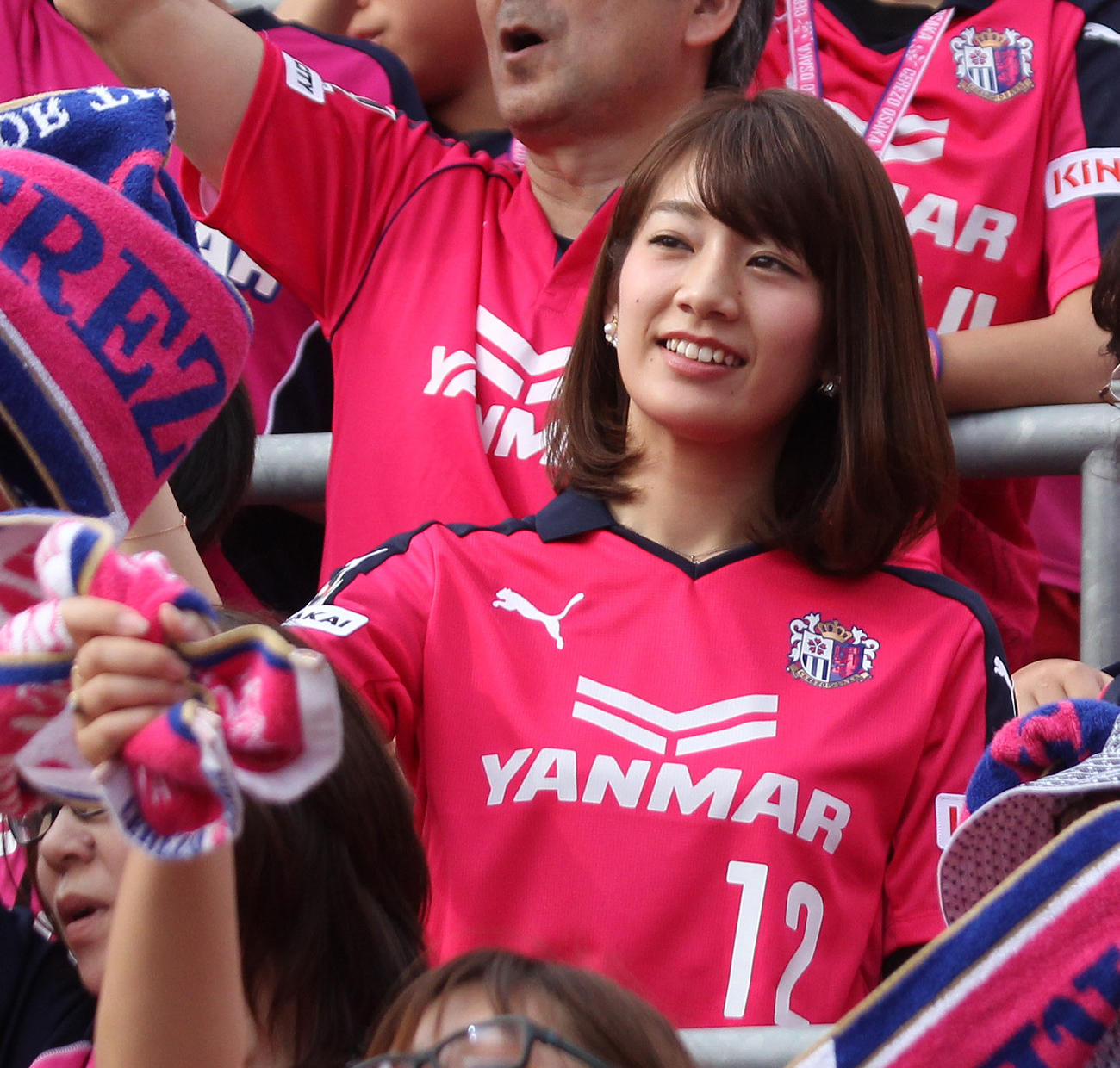 15年5月6日、C大阪対磐田　2代目Jリーグ女子マネージャーの佐藤美希