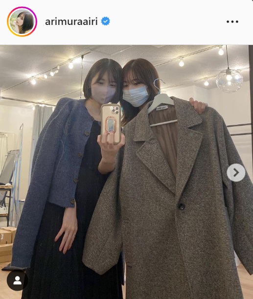 有村藍里のインスタグラムより
