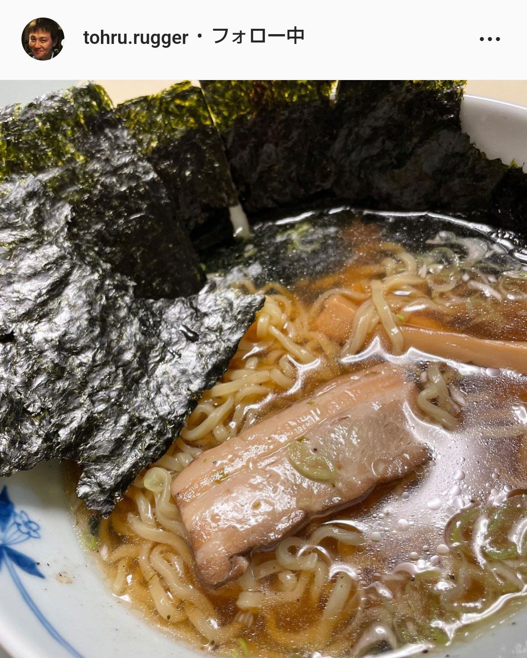 渡辺徹のインスタグラムより