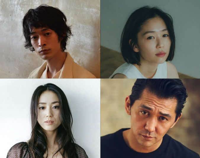 ディケイド設立30周年記念映画「ゆめのまにまに」に出演する、上段左から、こだまたいち、千國めぐみ、下段左から中村優子、村上淳(C)2022ディケイド
