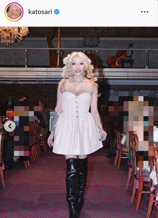 加藤紗里のインスタグラムより