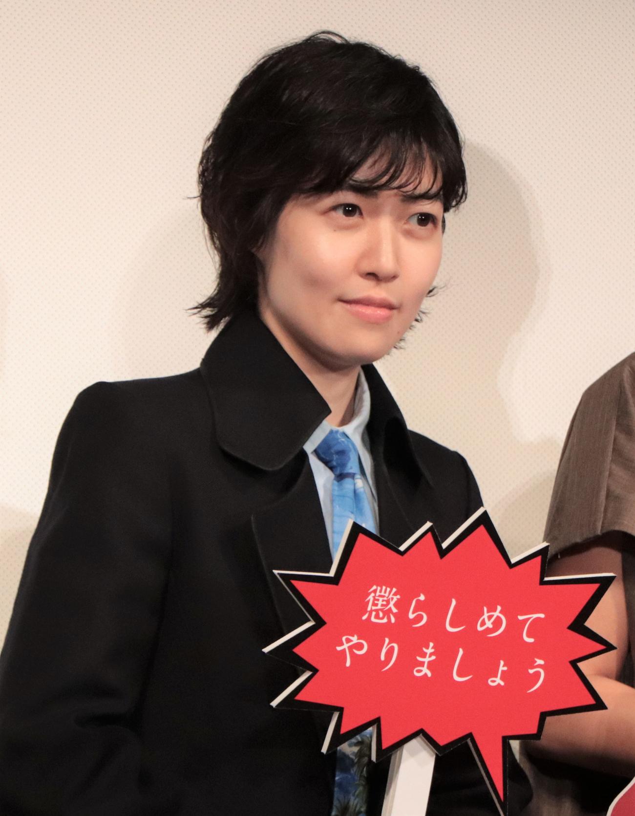 映画「七人の秘書　THE MOVIE」秘書のお悩み相談会に登壇したシム・ウンギョン（撮影・藤塚大輔）