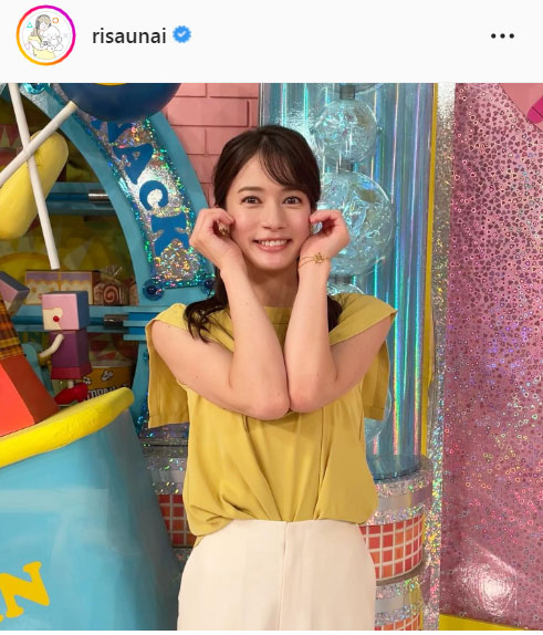 宇内梨沙アナのインスタグラムより