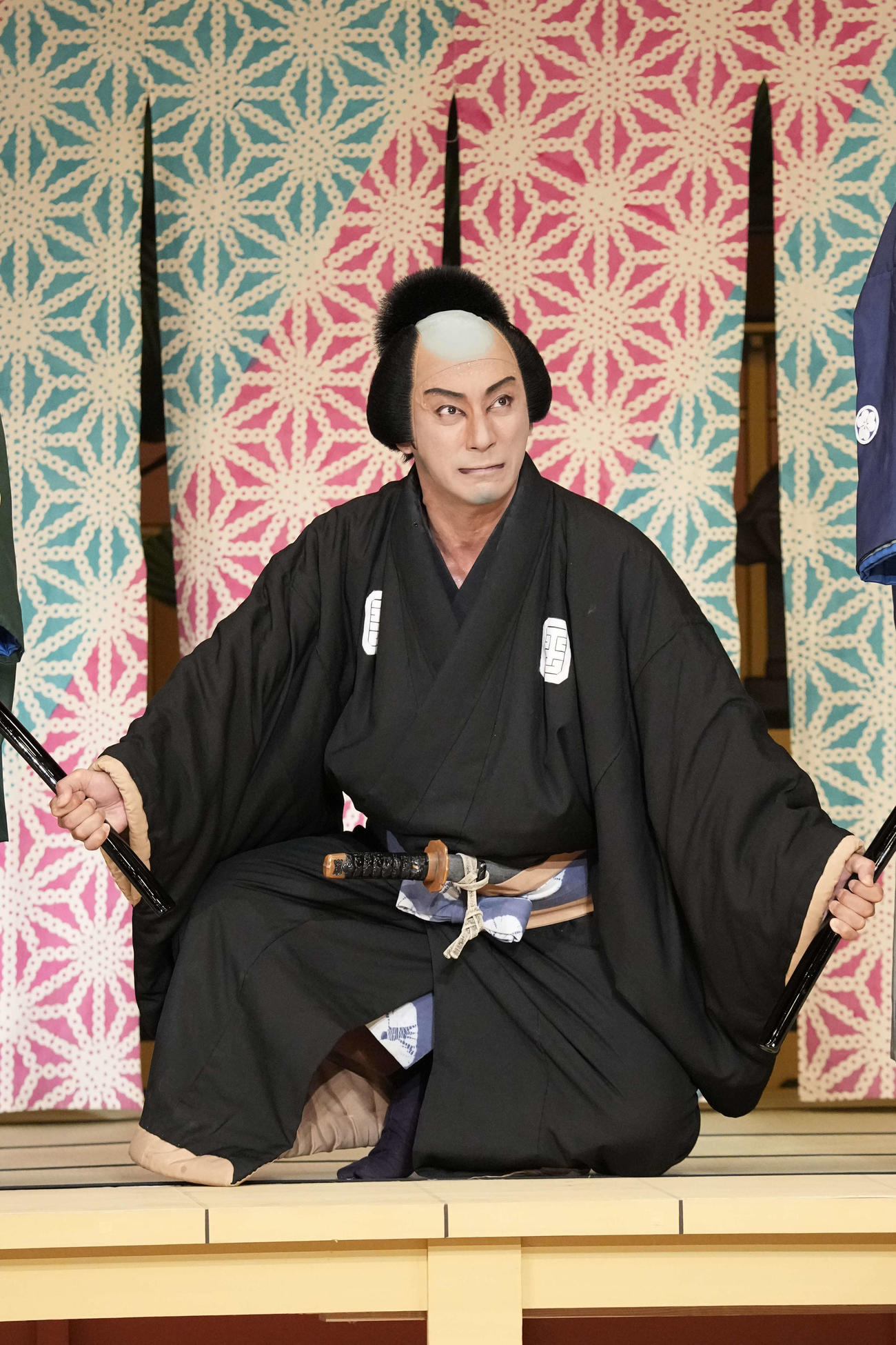 歌舞伎座9月公演「秀山祭九月大歌舞伎」の第三部「仮名手本忠臣蔵」祇園一力茶屋の場で「市川海老蔵」として最後の出演をした市川海老蔵（松竹提供）