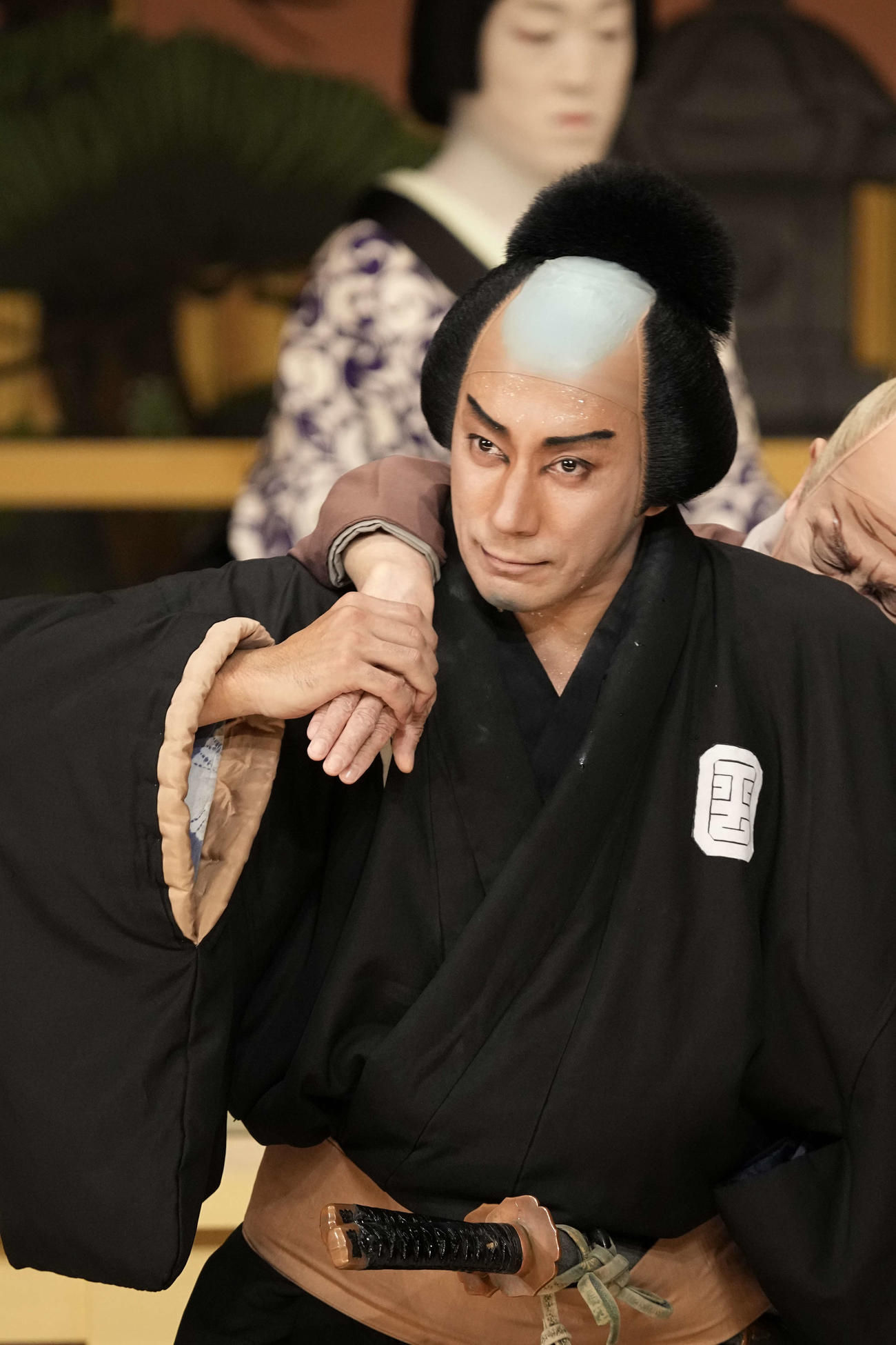 歌舞伎座9月公演「秀山祭九月大歌舞伎」の第三部「仮名手本忠臣蔵」祇園一力茶屋の場で「市川海老蔵」として最後の出演をした市川海老蔵（松竹提供）
