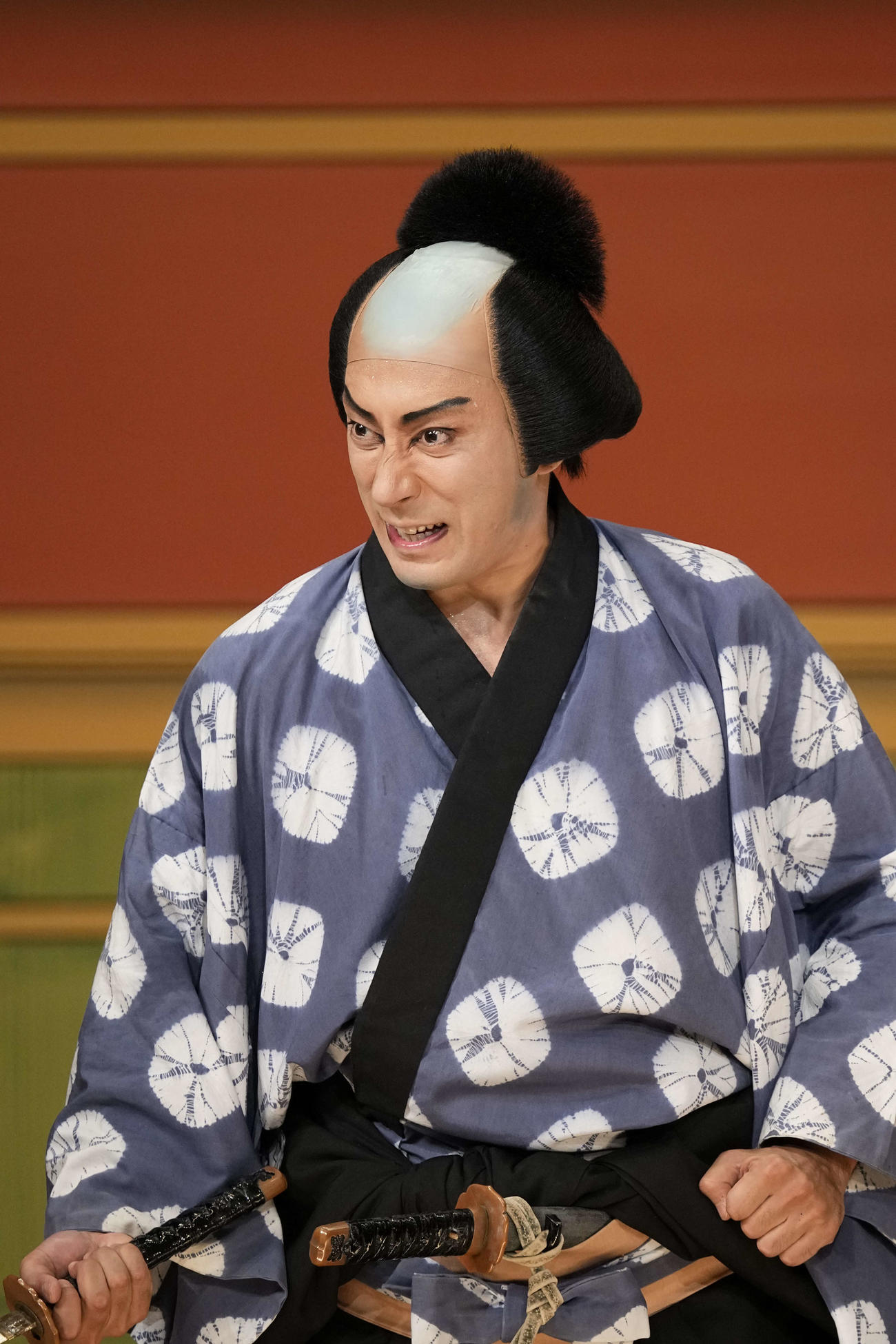 歌舞伎座9月公演「秀山祭九月大歌舞伎」の第三部「仮名手本忠臣蔵」祇園一力茶屋の場で「市川海老蔵」として最後の出演をした市川海老蔵（松竹提供）
