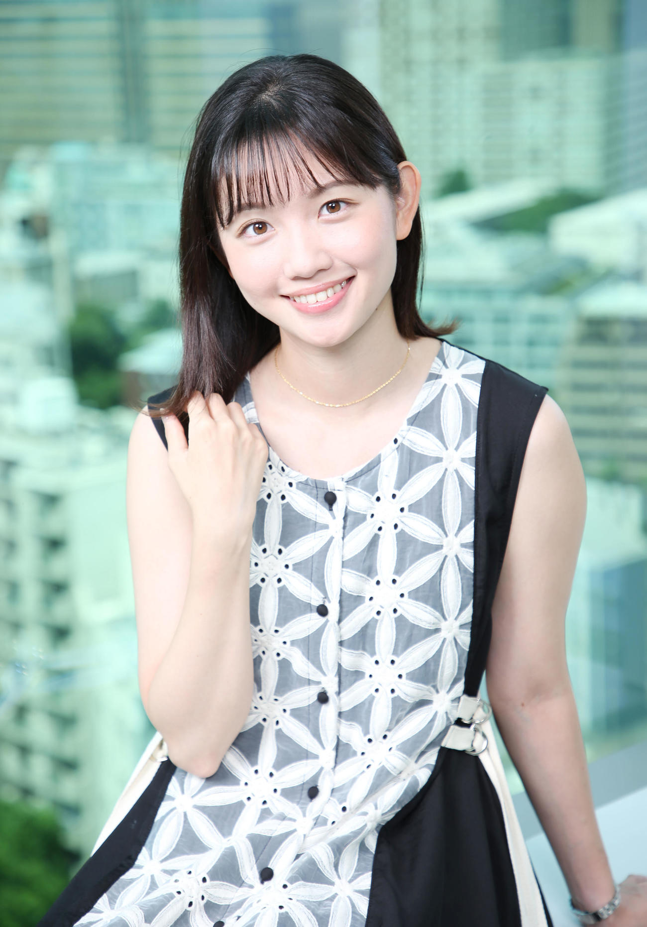 テレビ東京・田中瞳アナ（2022年7月撮影）
