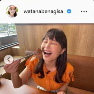 フジテレビ渡邊渚アナウンサーのインスタグラムより