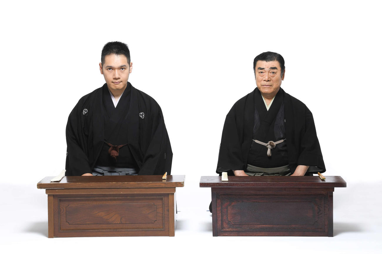 歌舞伎座で講談の会を行った神田伯山（左）、神田松鯉（C）松竹