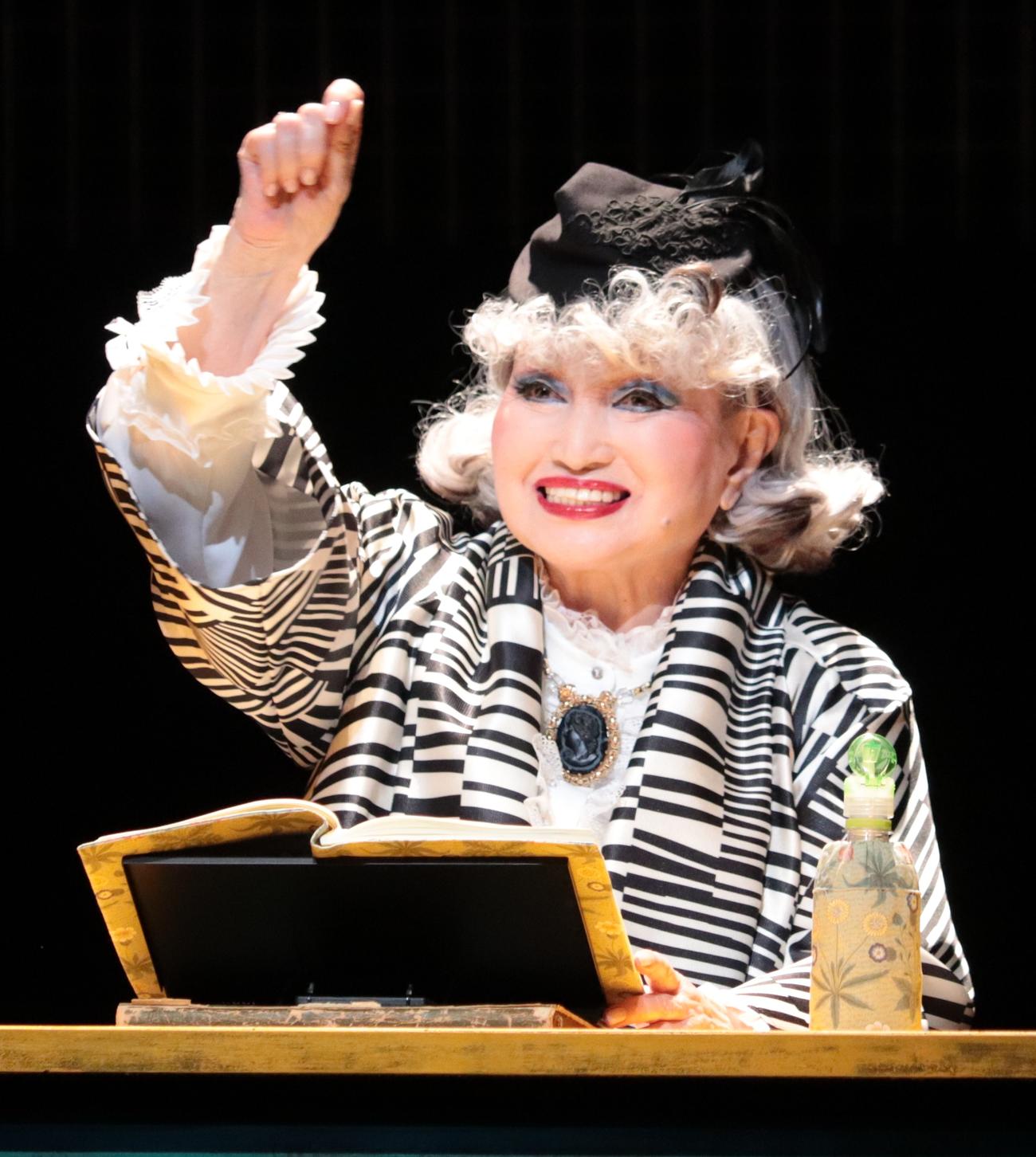 朗読劇「ハロルドとモード」公開ゲネプロに臨む黒柳徹子（撮影・藤塚大輔）