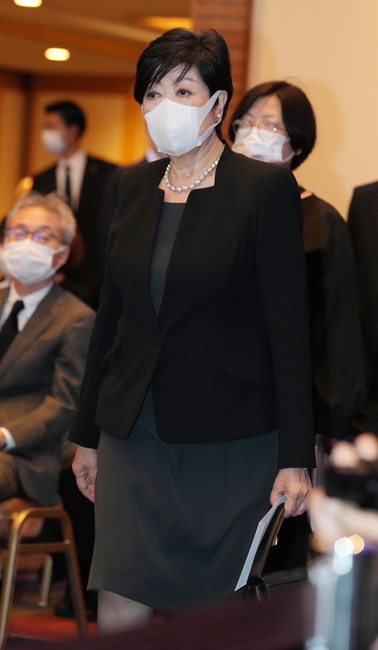 「劇画家さいとう・たかを　お別れの会」に参列した小池百合子都知事（撮影・鈴木みどり）