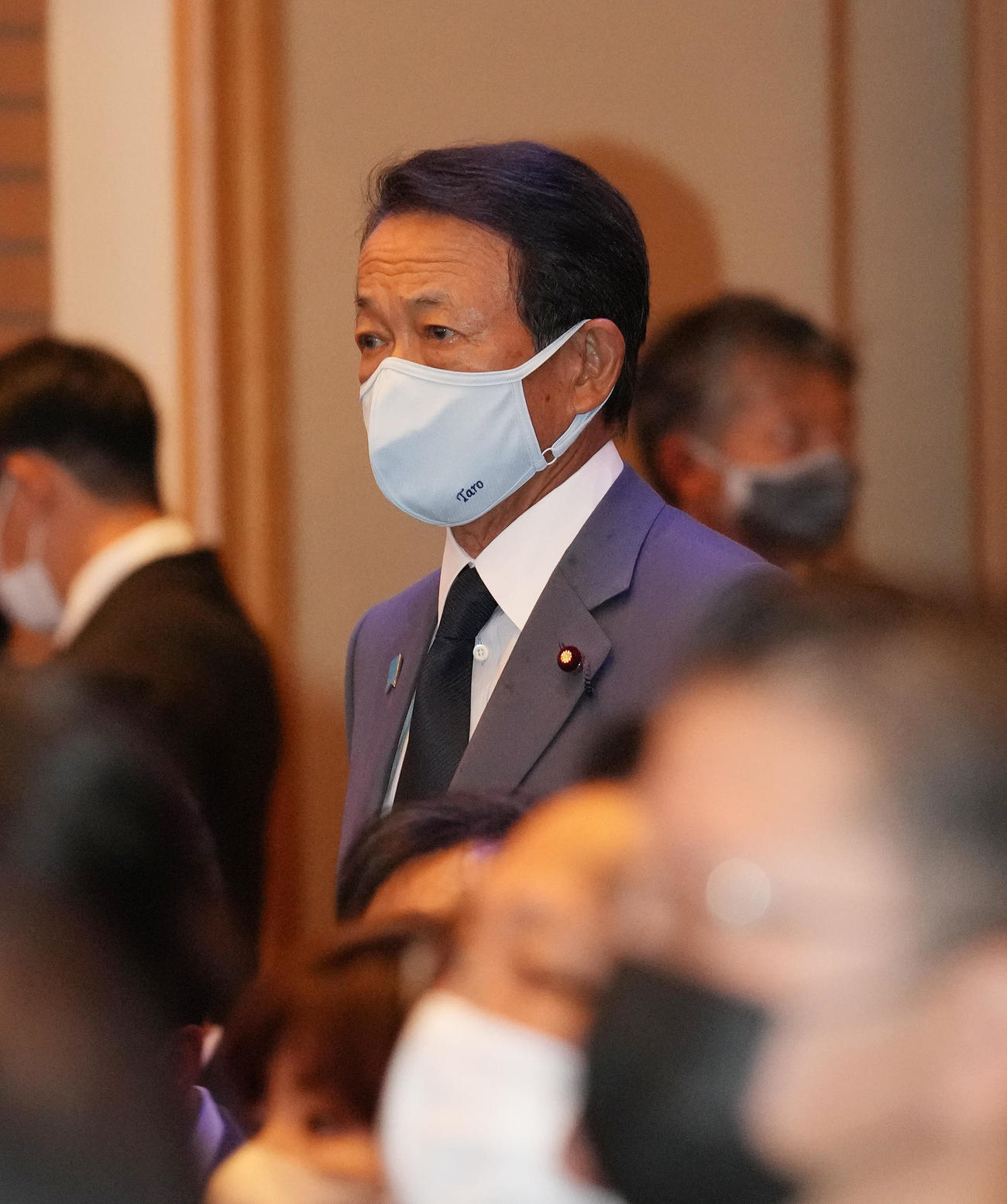 「劇画家さいとう・たかを　お別れの会」に参列した麻生太郎氏（撮影・鈴木みどり）