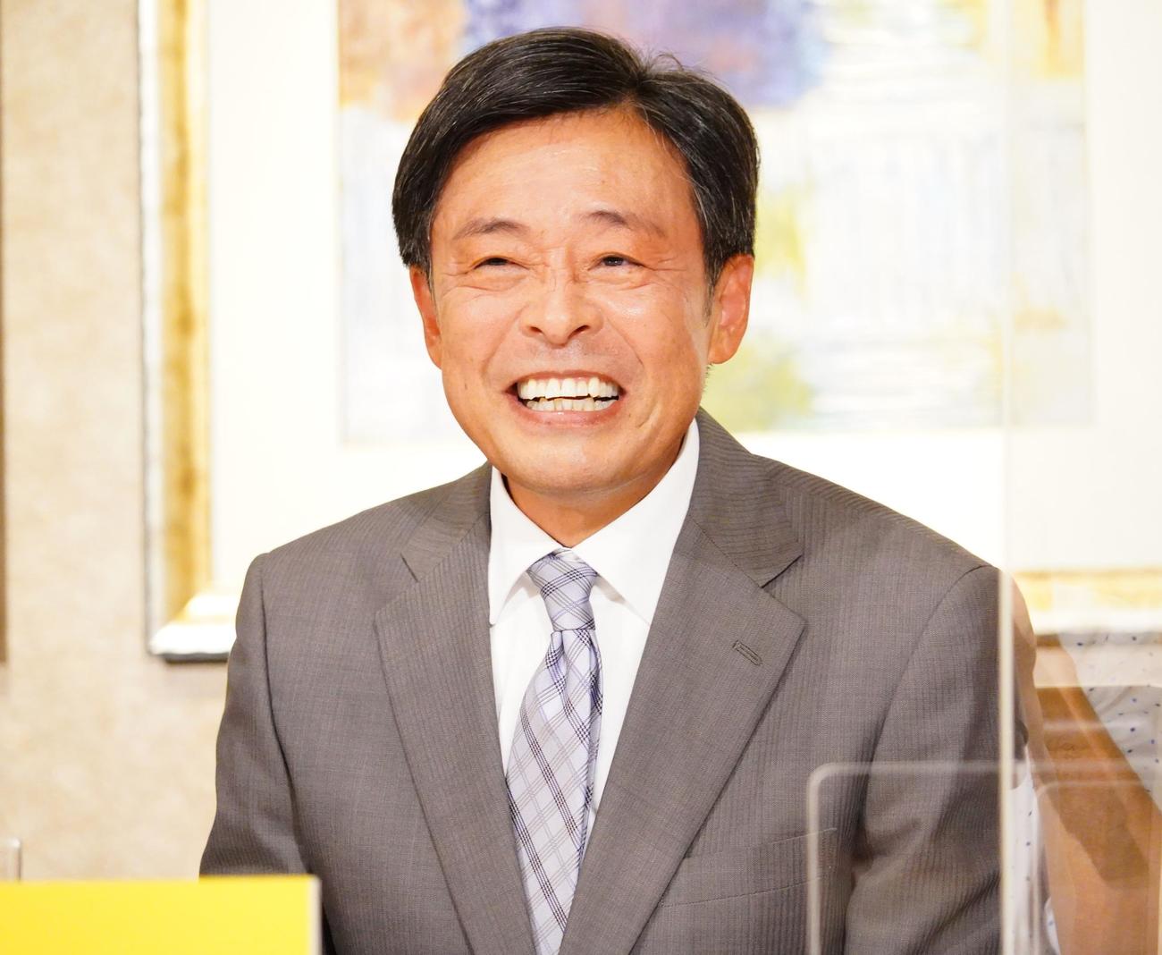 10月6日スタートのBS－TBS連続ドラマ「帰らないおじさん」の制作発表会に出席した光石研（撮影・佐藤成）