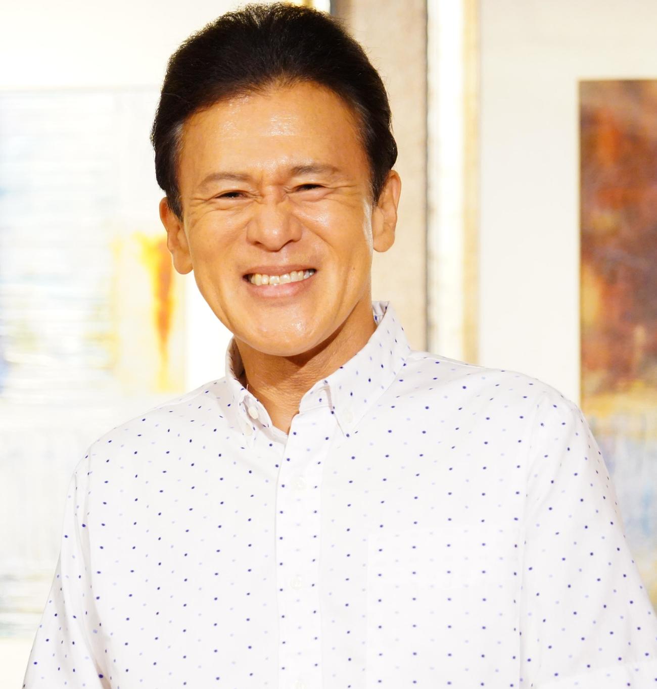 10月6日スタートのBS－TBS連続ドラマ「帰らないおじさん」の制作発表会に出席した橋本じゅん（撮影・佐藤成）