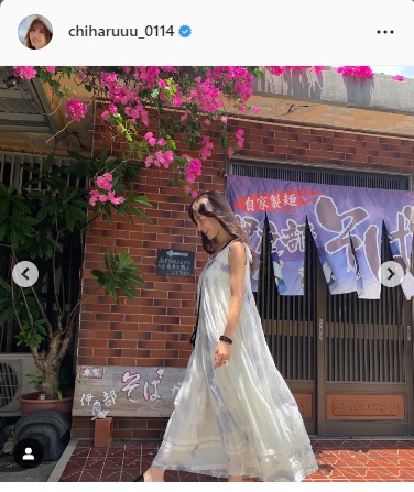 新山千春インスタグラムより