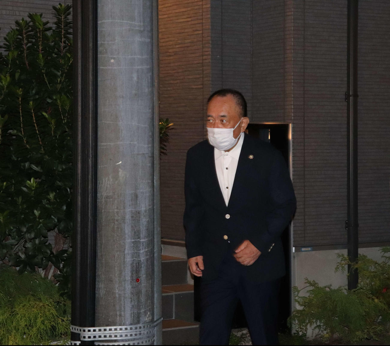 三遊亭円楽さんの自宅を弔問した三遊亭小遊三（撮影・加藤理沙）