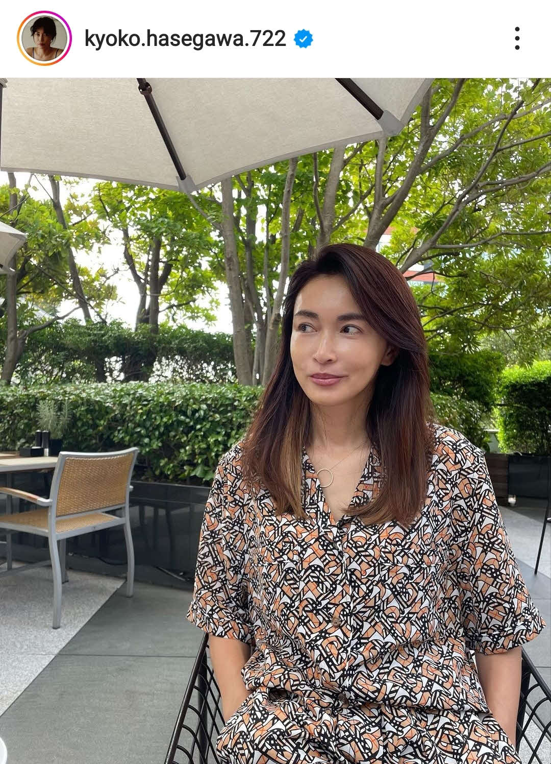 長谷川京子インスタグラムより