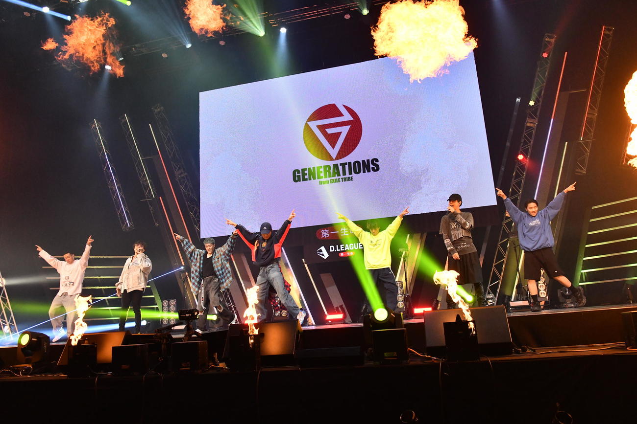 「D．LEAGUE22－23」開幕戦にゲスト出演したGENERATIONS