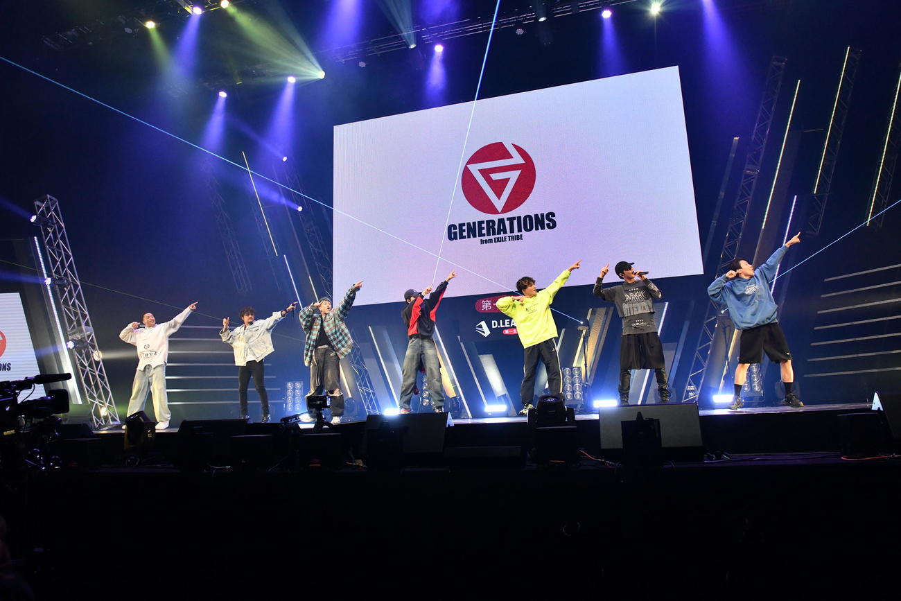 「D．LEAGUE22－23」開幕戦にゲスト出演したGENERATIONS