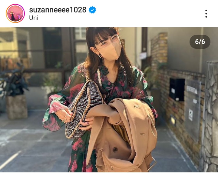 スザンヌのインスタグラムより