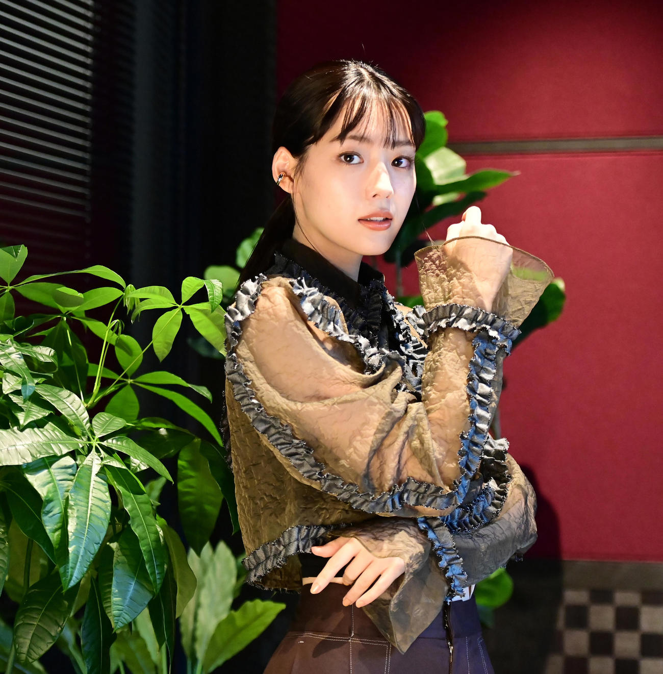 来年度前期のNHK連続テレビ小説「らんまん」にレギュラー出演が決まった中村里帆（撮影・小沢裕）