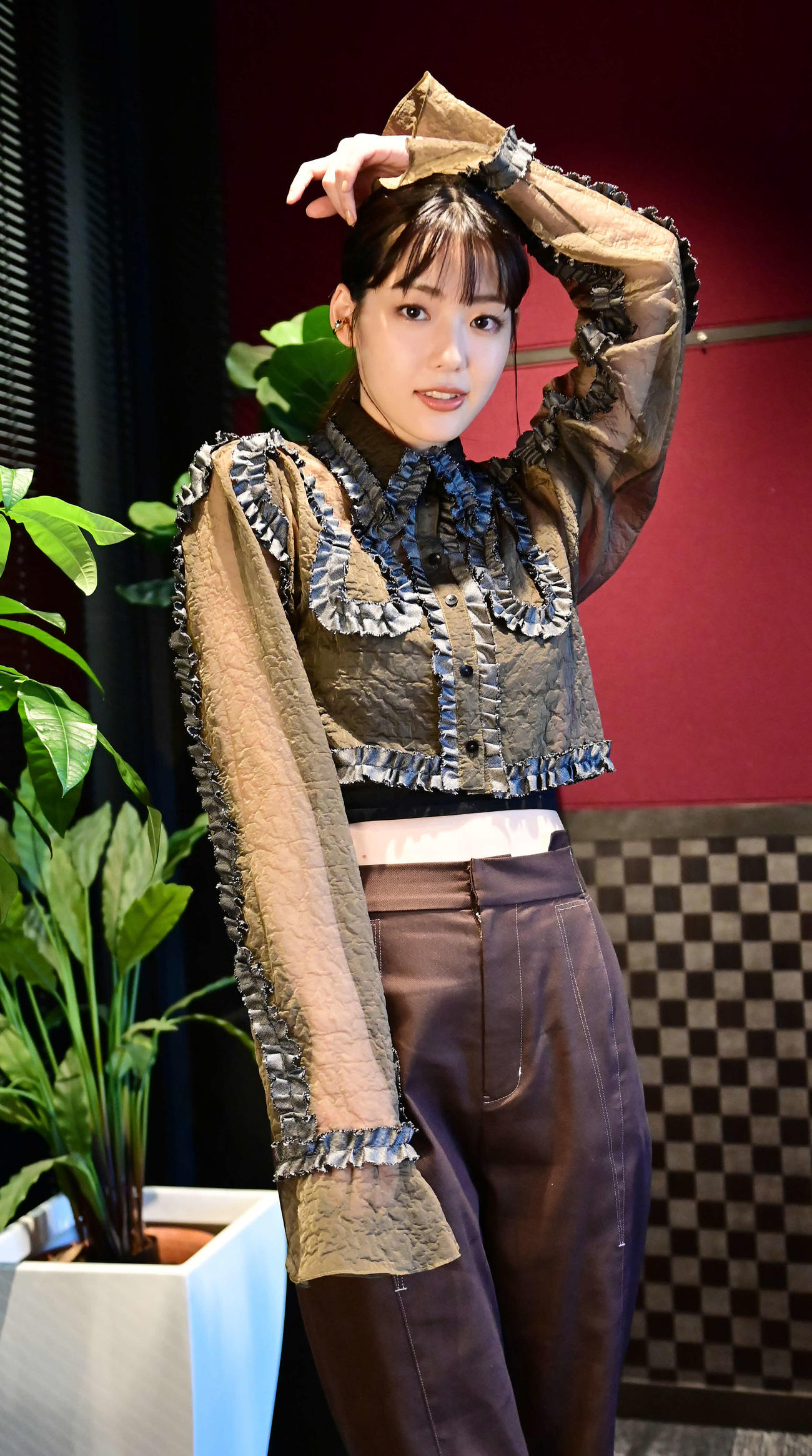 来年度前期のNHK連続テレビ小説「らんまん」にレギュラー出演が決まった中村里帆（撮影・小沢裕）