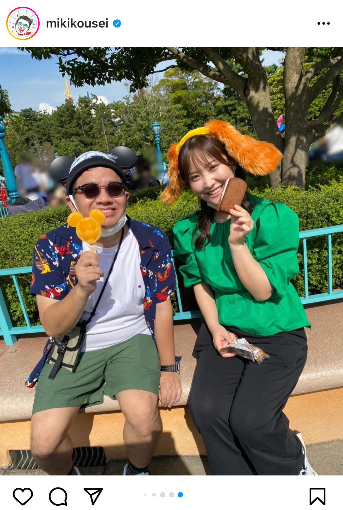 ミキ昴生のインスタグラムより