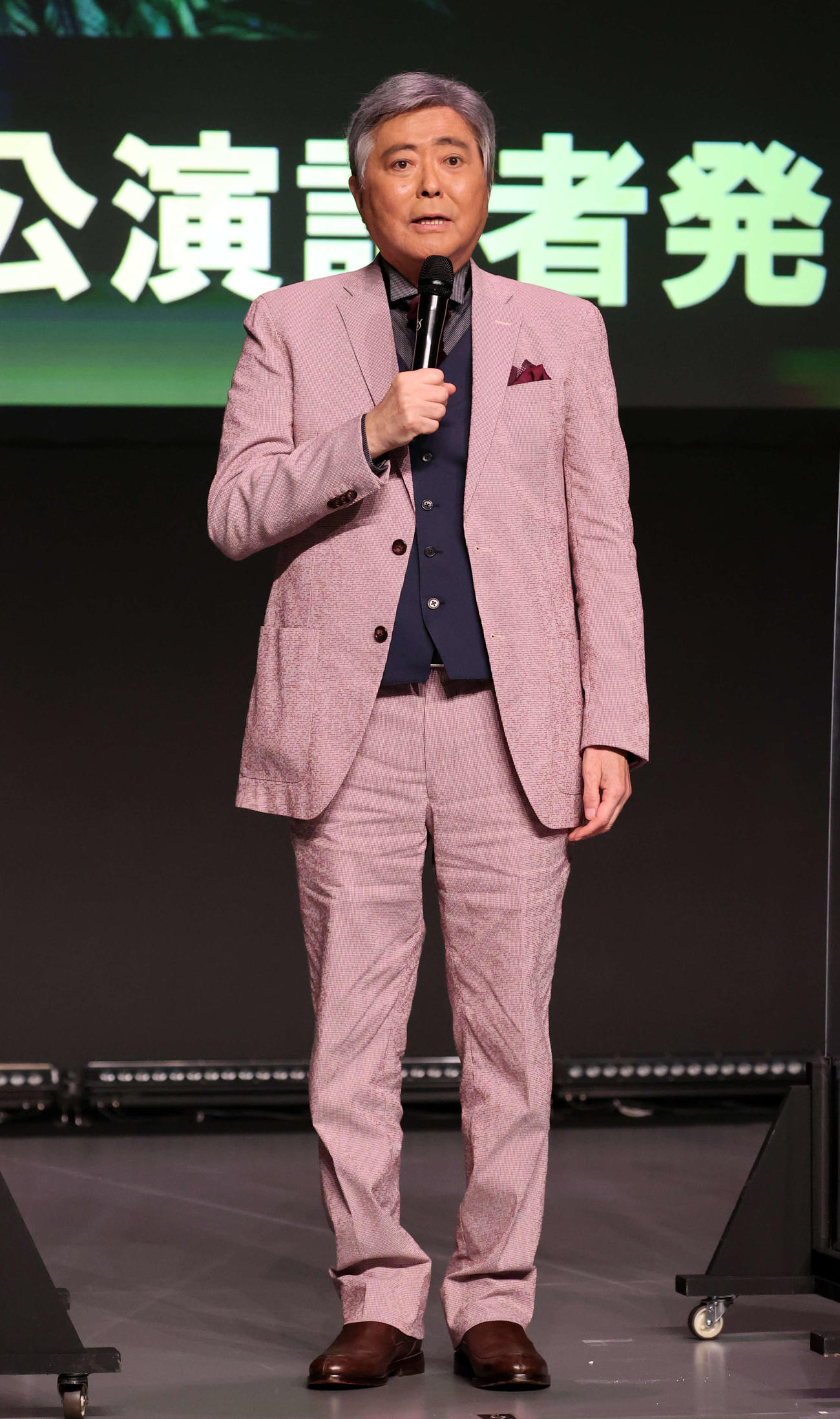 アレグリア日本公演記者発表で思いを語る小倉智昭（撮影・浅見桂子）