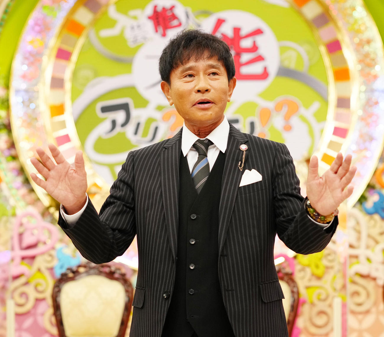 MBS／TBS系全国ネット「プレバト！！」放送開始10周年記念の取材会に臨むMCの浜田雅功（撮影・江口和貴）
