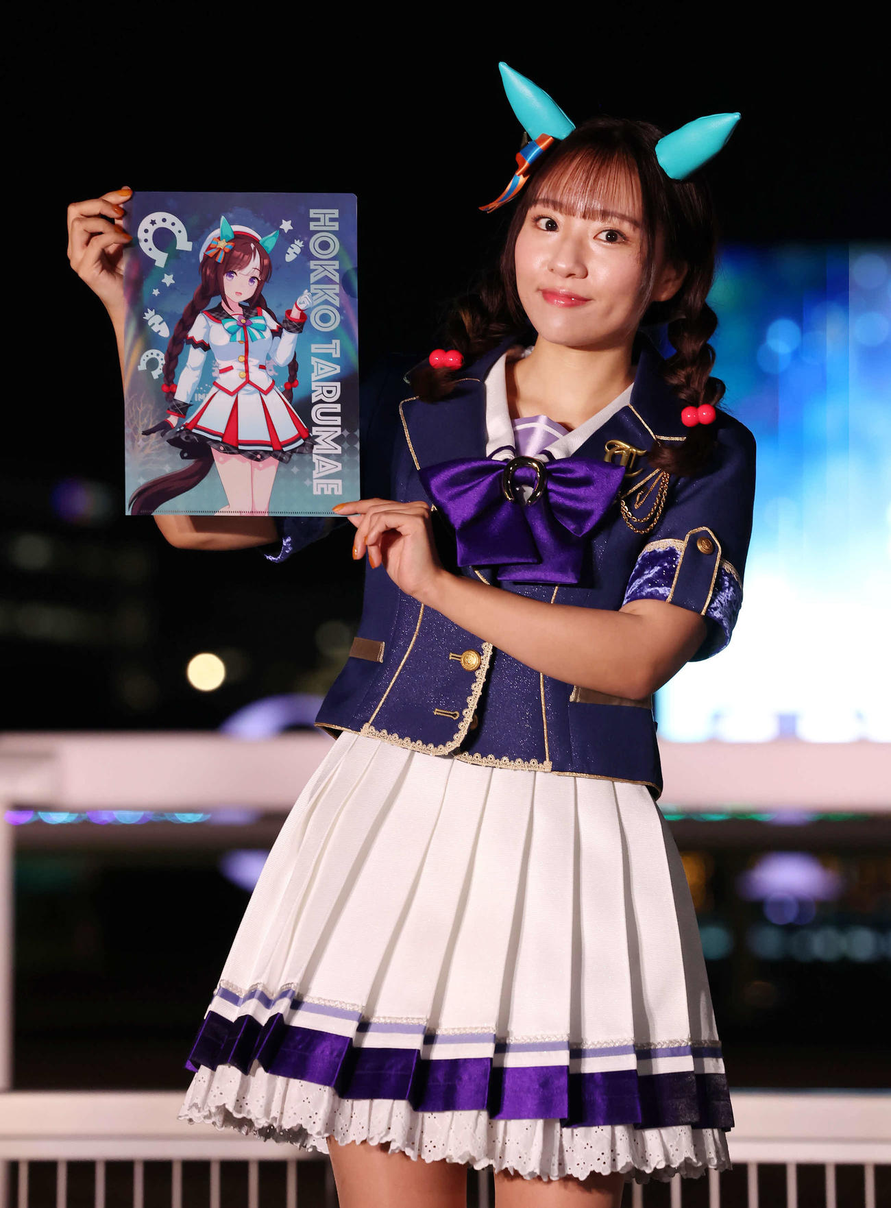 ホッコータルマエ役の菊池紗矢香（撮影・丹羽敏通）