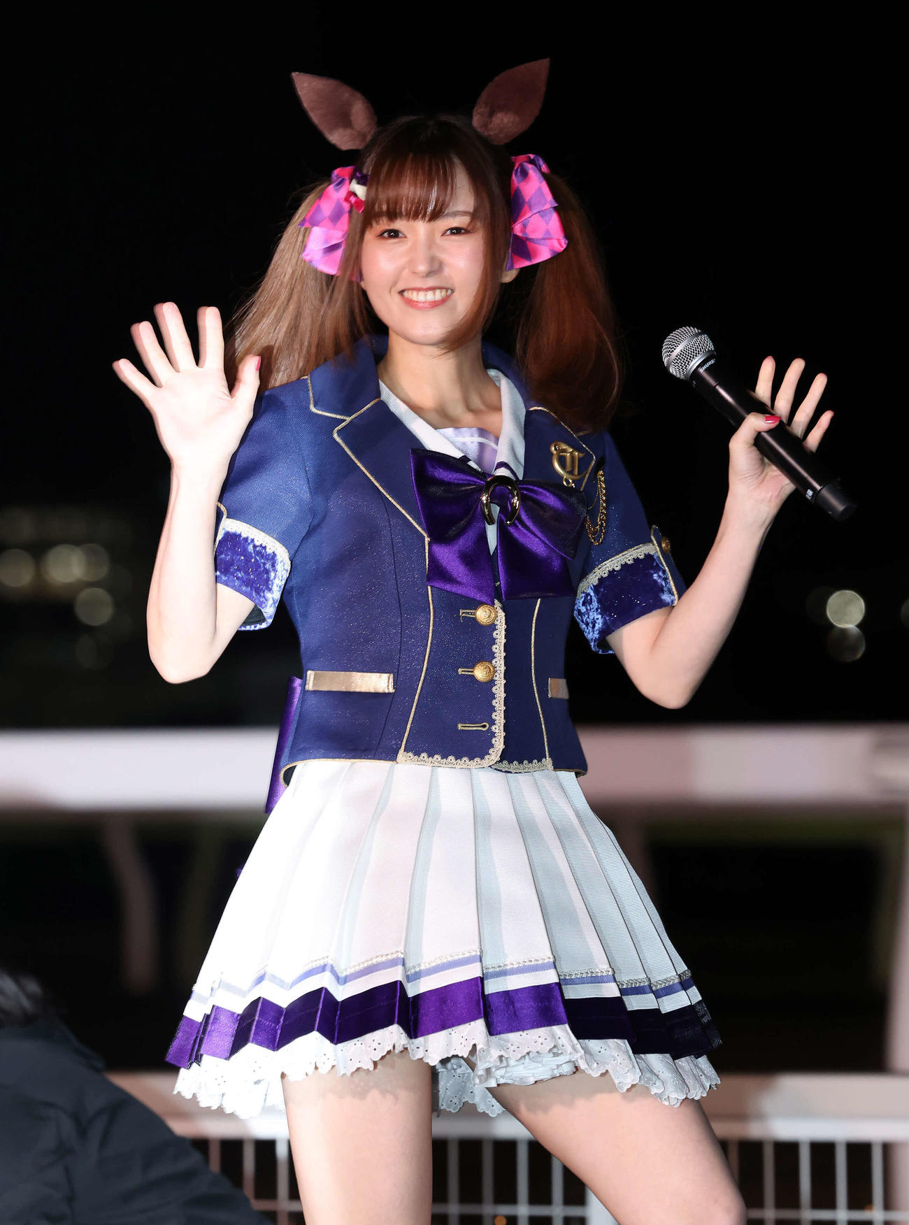 スマートファルコン役の大和田仁美（撮影・丹羽敏通）
