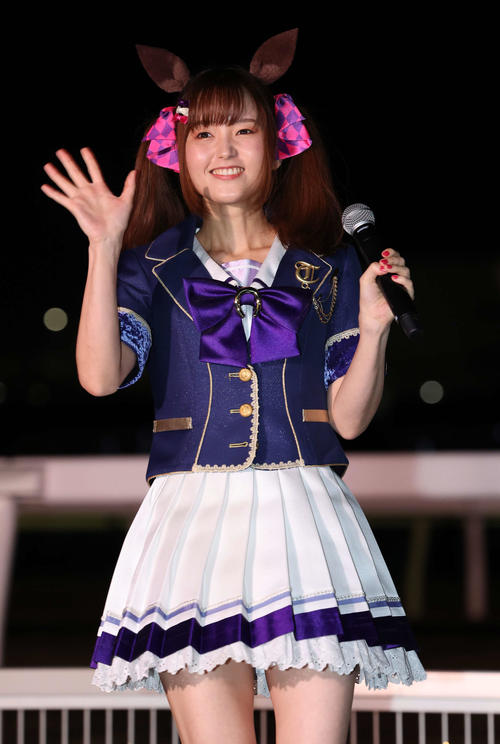 スマートファルコン役の大和田仁美（撮影・丹羽敏通）