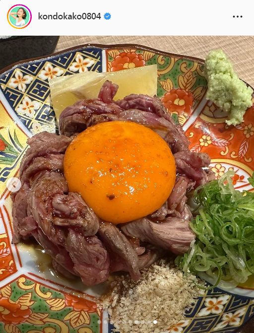 近藤夏子アナのインスタグラムより